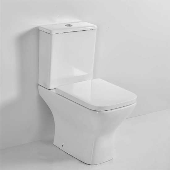 Унитаз компакт MIRSANT Link UF с сиденьем микролифт дюропласт, безоботковый