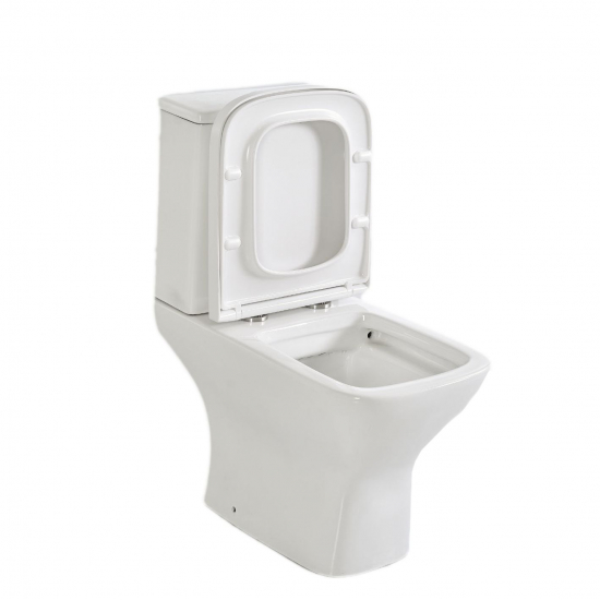 Унитаз компакт MIRSANT Link UF с сиденьем микролифт дюропласт, безоботковый