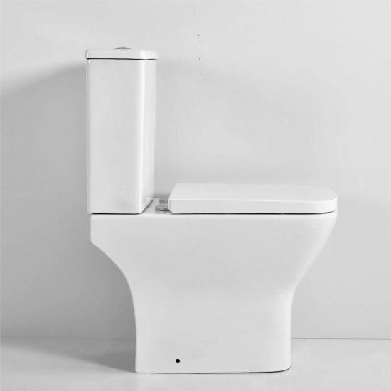 Унитаз компакт MIRSANT Link UF с сиденьем микролифт дюропласт, безоботковый