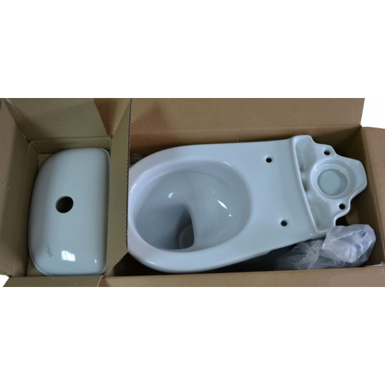 Унитаз компакт ОСКОЛЬСКАЯ КЕРАМИКА Детский косой выход белый