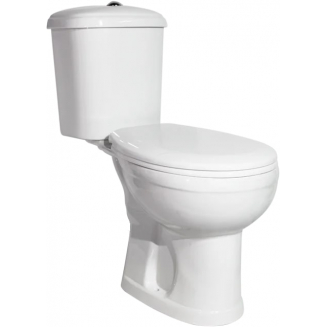 Унитаз компакт ОСКОЛЬСКАЯ КЕРАМИКА Дора Комфорт с сиденьем микролифт, горизонтальный выход, белый