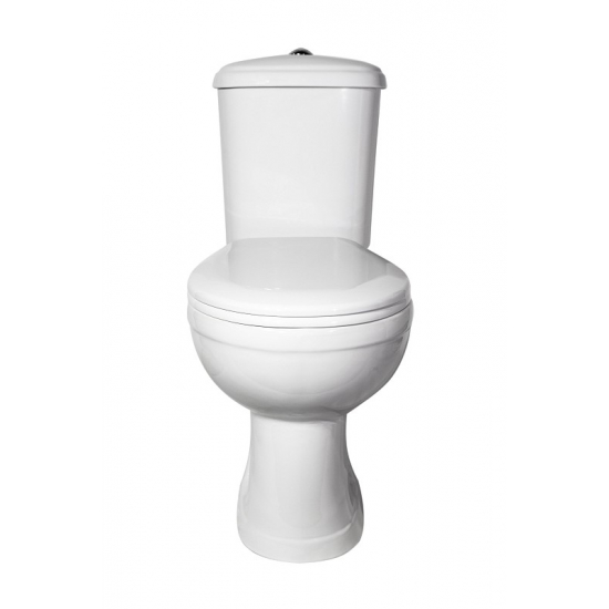 Унитаз компакт ОСКОЛЬСКАЯ КЕРАМИКА Дора Комфорт с сиденьем микролифт, горизонтальный выход, белый