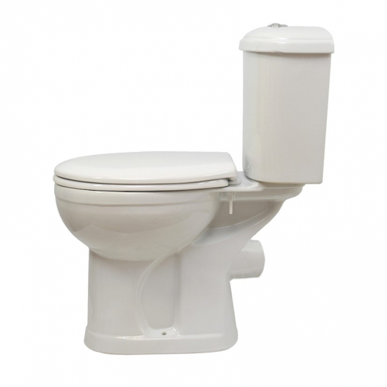 Унитаз компакт ОСКОЛЬСКАЯ КЕРАМИКА Дора Стандарт сиденье полипропилен, горизонтальный выход, белый