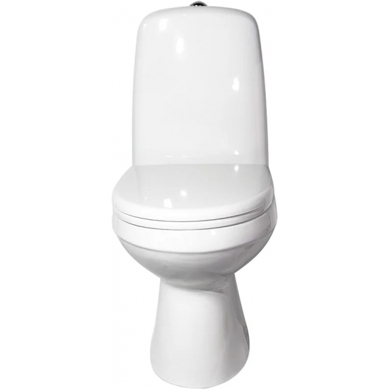 Унитаз компакт ОСКОЛЬСКАЯ КЕРАМИКА Эльдорадо Люкс с сиденьем дюропласт, косой выход, белый