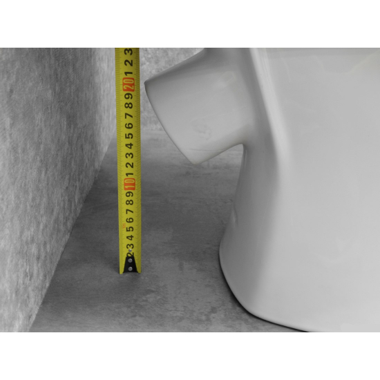 Унитаз компакт ОСКОЛЬСКАЯ КЕРАМИКА Эльдорадо Люкс с сиденьем дюропласт, косой выход, белый