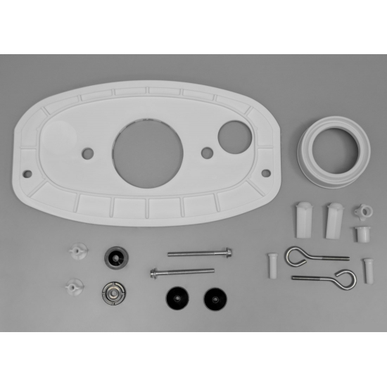 Унитаз компакт ОСКОЛЬСКАЯ КЕРАМИКА Эльдорадо Люкс с сиденьем дюропласт, косой выход, белый