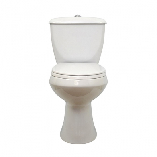 Унитаз компакт ОСКОЛЬСКАЯ КЕРАМИКА Элисса Комфорт с сиденьем микролифт, косой выпуск, белый