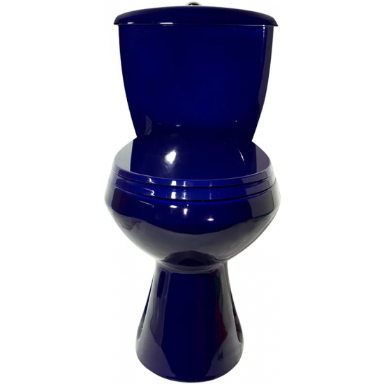 Унитаз компакт ОСКОЛЬСКАЯ КЕРАМИКА Элисса Стандарт, нижний подвод воды, косой выпуск, синий