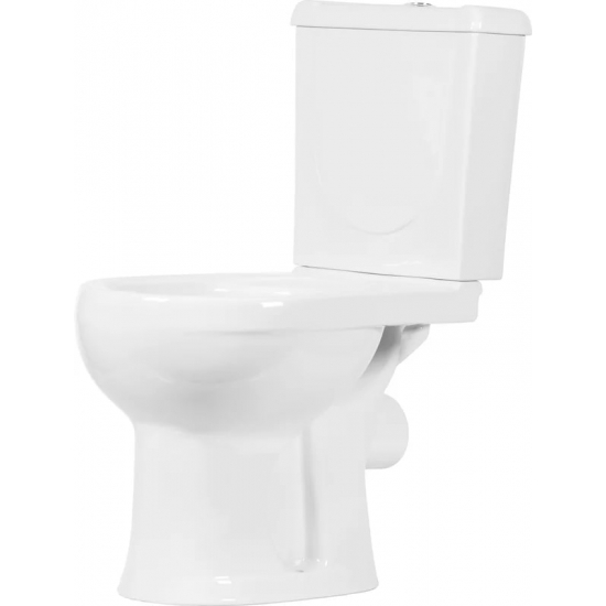 Унитаз компакт ОСКОЛЬСКАЯ КЕРАМИКА Ирида Комфорт с сиденьем микролифт, горизонтальный выход, белый