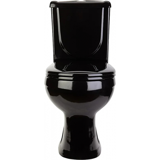 Унитаз компакт ОСКОЛЬСКАЯ КЕРАМИКА Ирида с сиденьем полипропилен, горизонтальный выход, чёрный