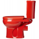 Унитаз компакт ОСКОЛЬСКАЯ КЕРАМИКА Ирида с сиденьем полипропилен, горизонтальный выход, красный