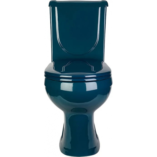 Унитаз компакт ОСКОЛЬСКАЯ КЕРАМИКА Ирида с сиденьем полипропилен, горизонтальный выход, зелёный