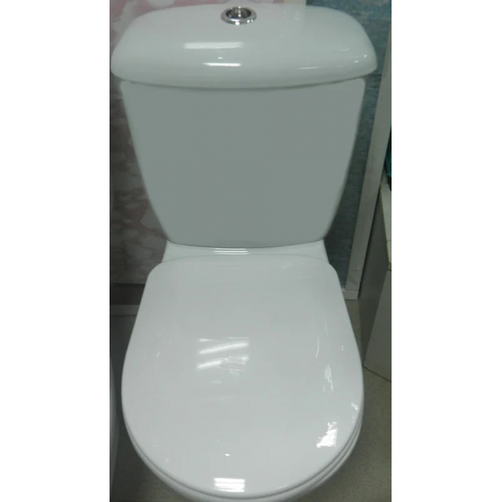 Унитаз компакт ОСКОЛЬСКАЯ КЕРАМИКА Радуга Стандарт косой выход, тарельчатый, белый