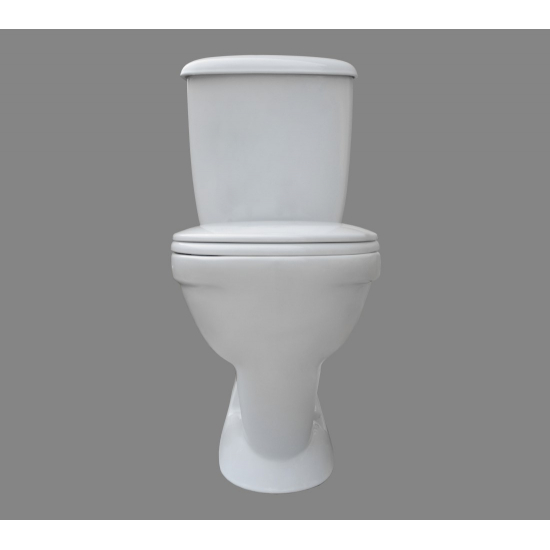 Унитаз компакт ОСКОЛЬСКАЯ КЕРАМИКА Радуга Стандарт косой выход, тарельчатый, белый