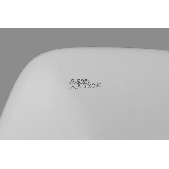 Унитаз компакт ОСКОЛЬСКАЯ КЕРАМИКА Радуга Стандарт косой выход, тарельчатый, белый