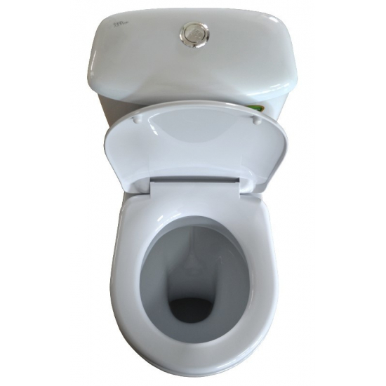 Унитаз компакт ОСКОЛЬСКАЯ КЕРАМИКА Суперкомпакт Стандарт Стандарт, выпуск в пол вертикальный, белый