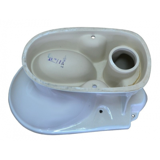 Унитаз компакт ОСКОЛЬСКАЯ КЕРАМИКА Суперкомпакт Стандарт Стандарт, выпуск в пол вертикальный, белый