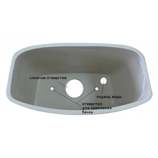 Унитаз компакт ОСКОЛЬСКАЯ КЕРАМИКА Суперкомпакт Стандарт Стандарт, выпуск в пол вертикальный, белый