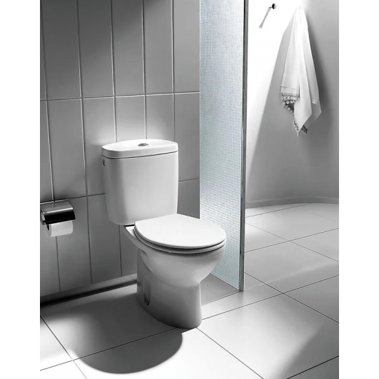 Унитаз компакт ROCA Victoria горизонтальный выпуск, с сиденьем микролифт