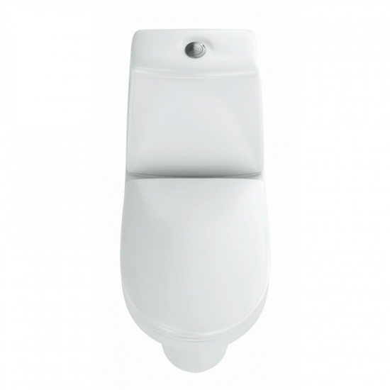 Унитаз компакт ROSA Браво горизонтальный выход, белый