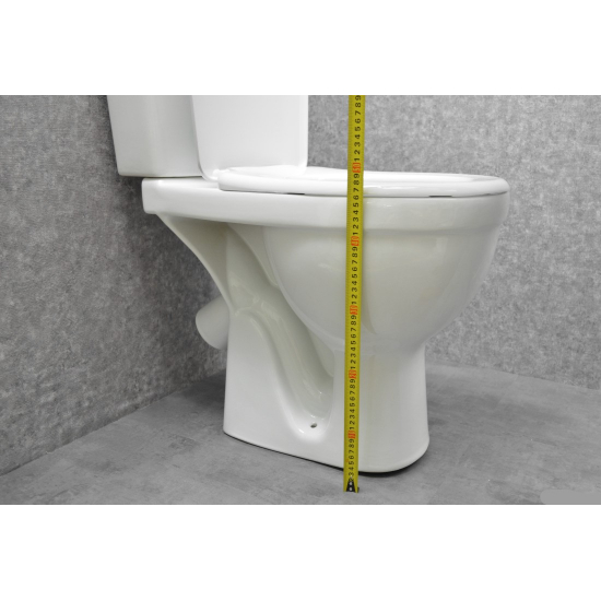 Унитаз компакт ROSA Дон косой выход, белый