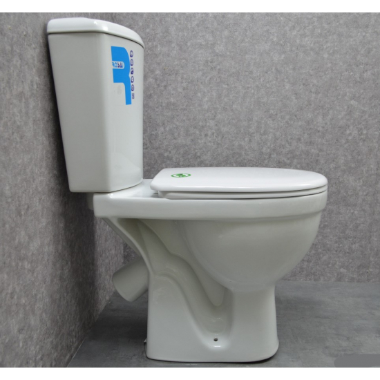 Унитаз компакт ROSA Дон косой выход, белый