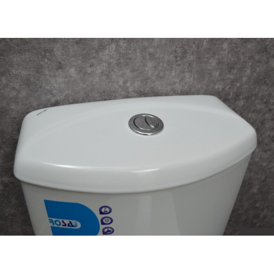 Унитаз компакт ROSA Дон косой выход, белый