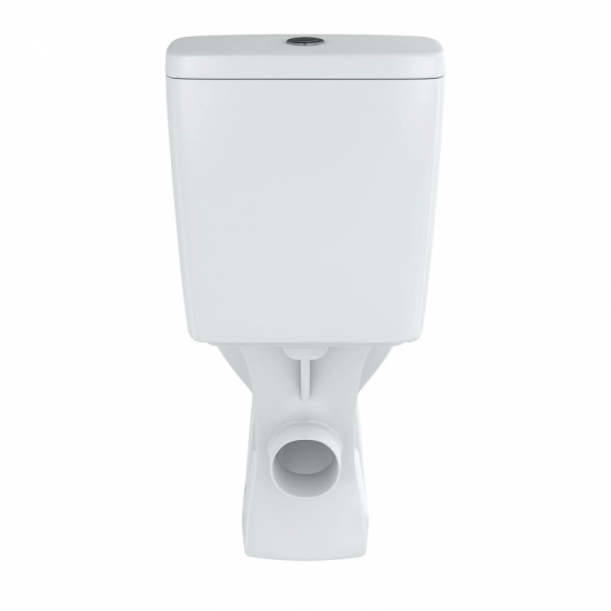 Унитаз компакт ROSA Рим с сиденьем микролифт, арматура OLI, горизонтальный выход, белый