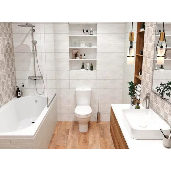 Унитаз компакт ROSA Рим с сиденьем микролифт, арматура OLI, горизонтальный выход, белый