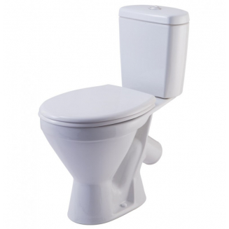 Унитаз компакт ROSA Стандарт косой выход, белый