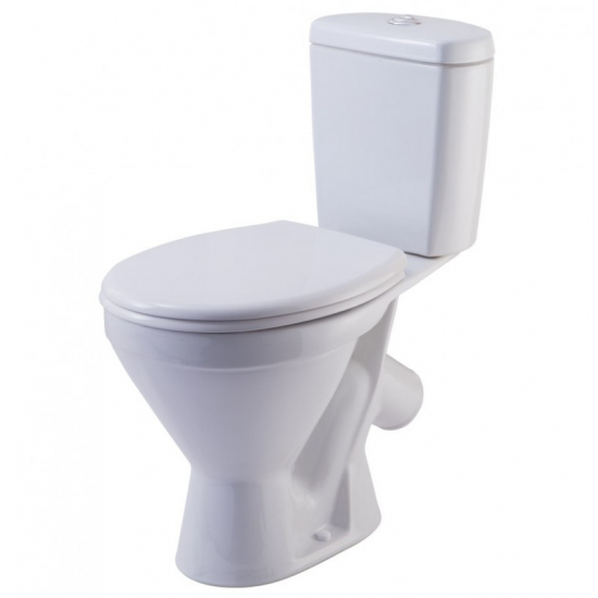 Унитаз компакт ROSA Стандарт косой выход, белый