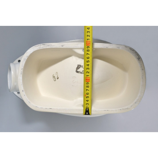 Унитаз компакт SANITA Формат стандарт с сиденьем полипропилен, косой выход, белый