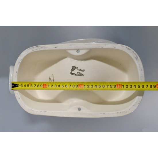 Унитаз компакт SANITA Формат стандарт с сиденьем полипропилен, косой выход, белый