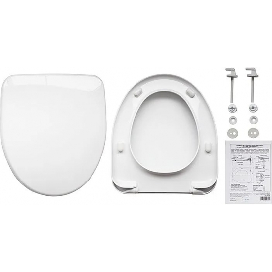 Унитаз компакт SANITA Идеал Стандарт с сиденьем полипропилен, косой выход, белый