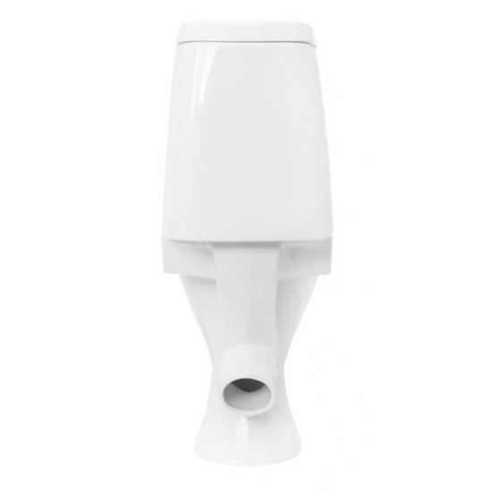 Унитаз компакт SANITA Кама Стандарт с сиденьем полипропилен, косой выход, белый