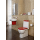 Унитаз компакт SANITA LUXE Best Color Red с сиденьем микролифт дюропласт красное