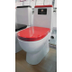 Унитаз компакт SANITA LUXE Best Color Red с сиденьем микролифт дюропласт красное