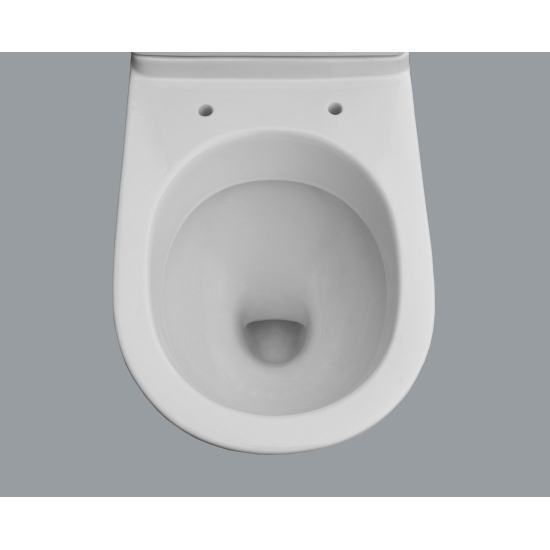 Унитаз компакт SANITA LUXE Best Comfort с сиденьем микролифт дюропласт, горизонтальный выход, белый