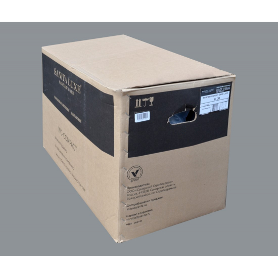 Унитаз компакт SANITA LUXE Best Comfort с сиденьем микролифт дюропласт, горизонтальный выход, белый