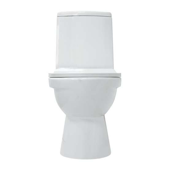 Унитаз компакт SANITA LUXE Next Slim с сиденьем микролифт тонкое дюропласт, белый