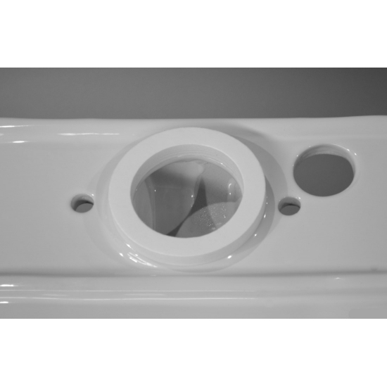 Унитаз компакт SANITA LUXE Quadro с Биде с сиденьем микролифт дюропласт, универсальный выход, белый