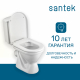 Унитаз компакт SANTEK Алькор 1WH302140 c 2-ух режимной арматурой, с сиденьем дюропласт