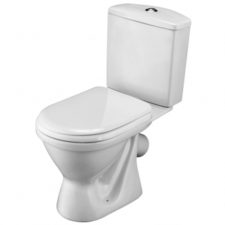 Унитаз компакт SANTEK Алькор 1WH302196 c 2-ух режимной арматурой, с сиденьем полипропилен