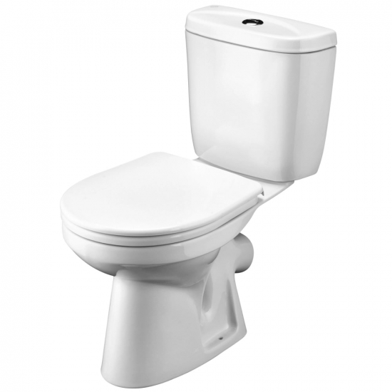 Унитаз компакт SANTEK Анимо 1WH302134 косой выпуск, с сиденьем дюропласт