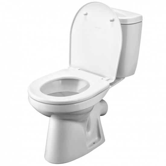 Унитаз компакт SANTEK Анимо 1WH302134 косой выпуск, с сиденьем дюропласт
