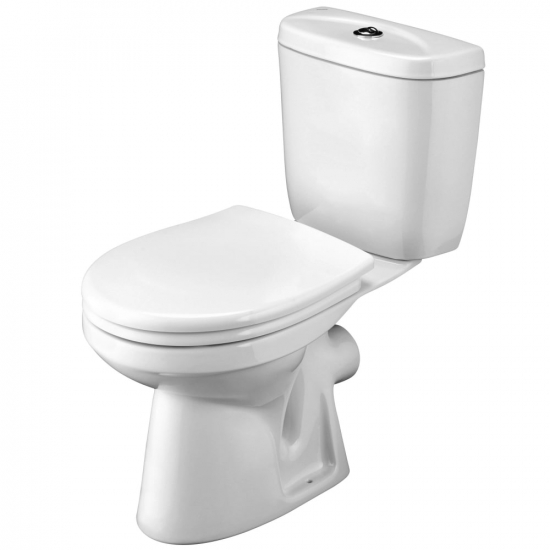 Унитаз компакт SANTEK Анимо 1WH302135 горизонтальный выпуск, с сиденьем микролифт дюропласт