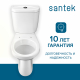 Унитаз компакт SANTEK Анимо 1WH302136 вертикальный выпуск, с сиденьем микролифт дюропласт