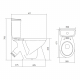 Унитаз компакт SANTEK Бриз 1WH202569 c 1 режимной арматурой, с сиденьем полпропилен