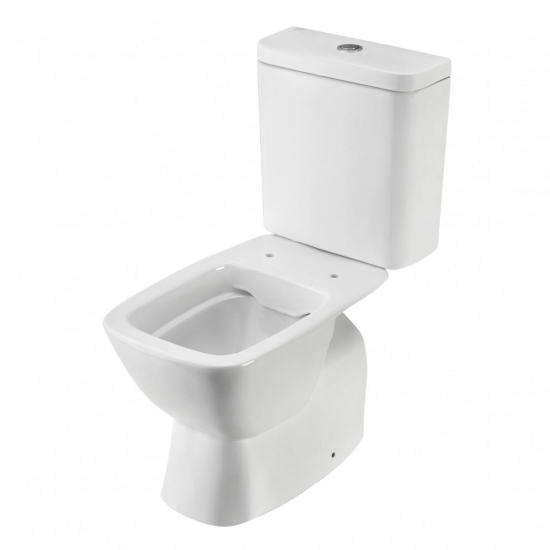 Унитаз компакт SANTEK Нео 1WH302418 c 2-ух режимной арматурой, микролифт дюроп. тонкое, безоботковый