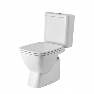 Унитаз компакт SANTEK Нео 1WH302470 c 2-ух режимной арматурой, с сиденьем микролифт дюропласт тонкое